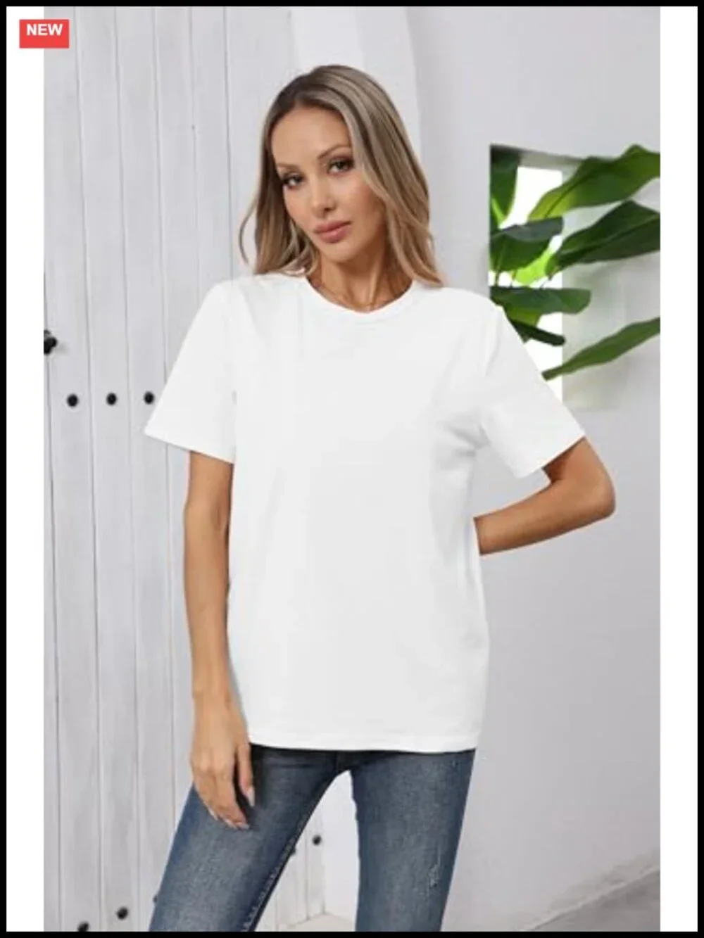 Womens Graphic Tee Flower Print Short Sleeve Loose Fit Casual Cotton Blend Top
